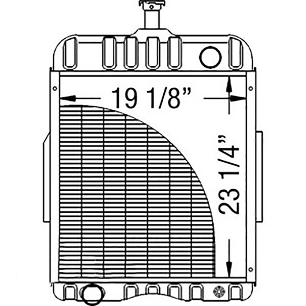 Aftermarket 386860R91 Radiator Fits Case International Fits International Harester Heavy Dut CSO90-0278 - main